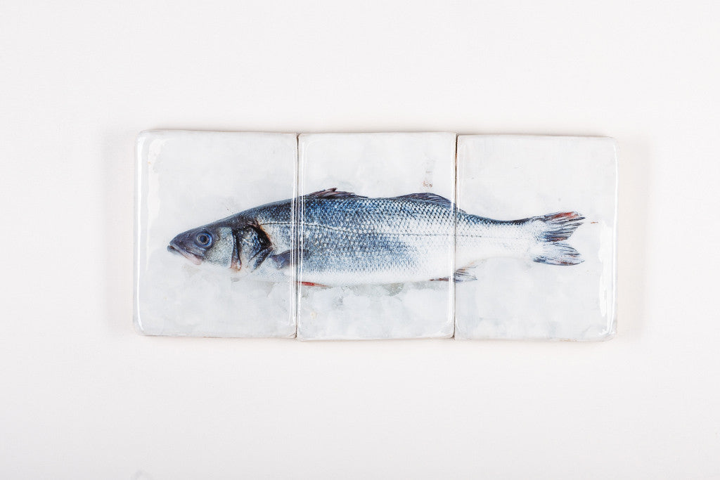 Blue sea bass (60cm x 24cm) Stigerwoods