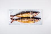 Smoked mackerels (60cm x 29cm)