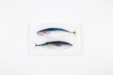 Two Balinese mackerels (29cm x 20cm)