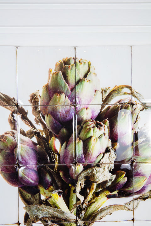 Bunch of purple artichokes (80cm x 100cm)