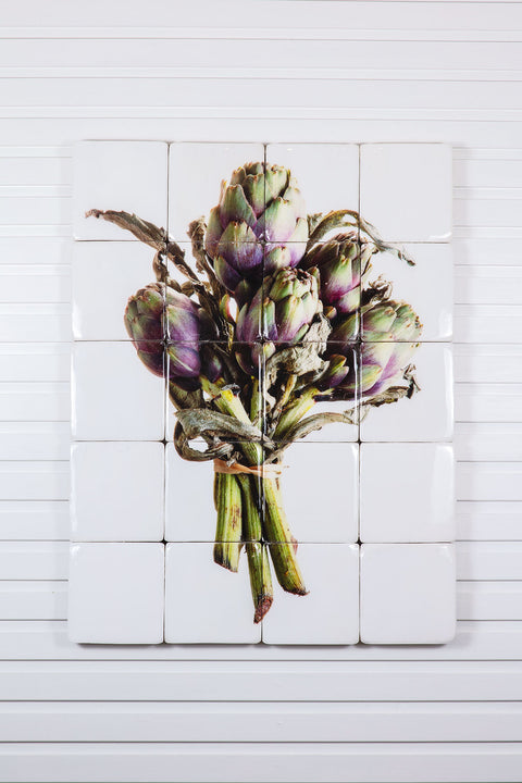 Bunch of purple artichokes (80cm x 100cm)