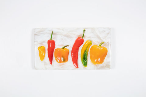 Coloured bell peppers (35cm x 20cm)