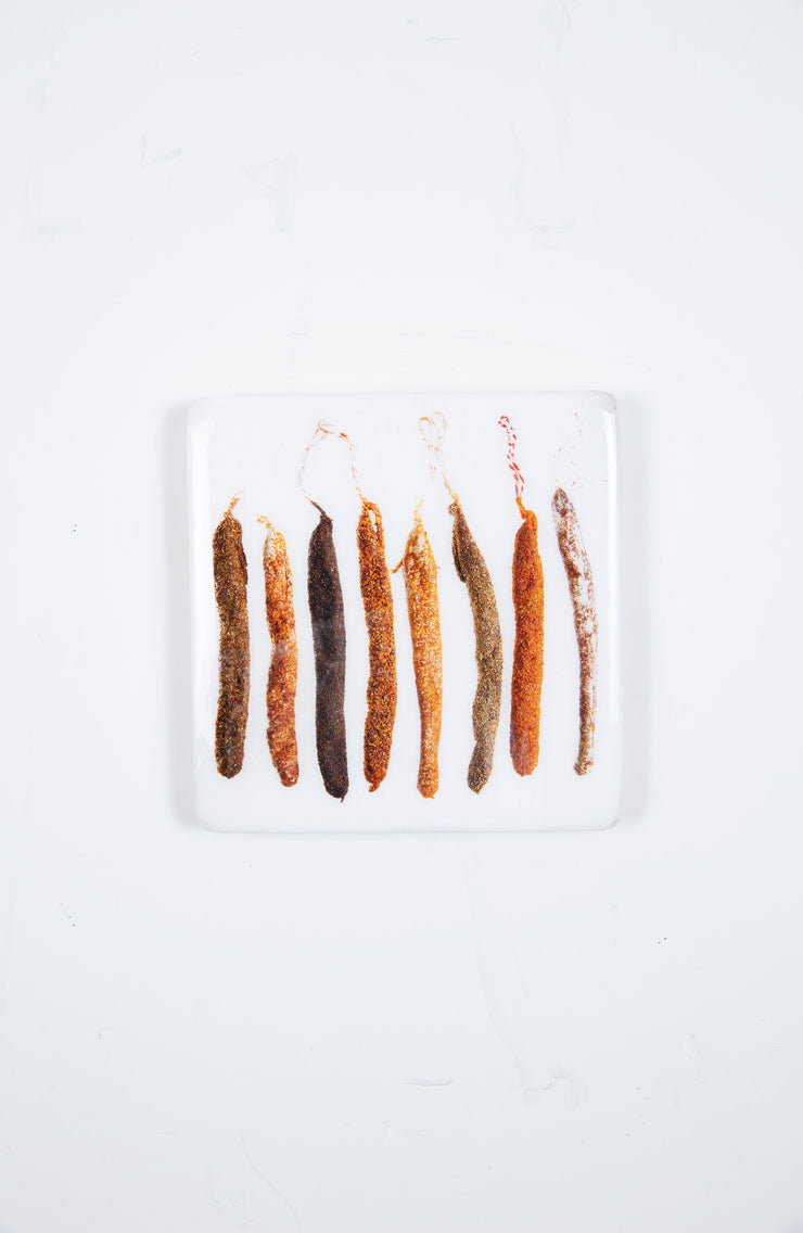 Eight Mallorcian sausages (20cm x 20cm)