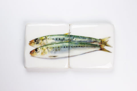 Green sardines *2 (40cm x 20cm)