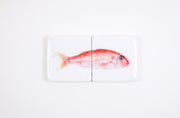 Red mullet on marble *2 (40cm x 20cm)