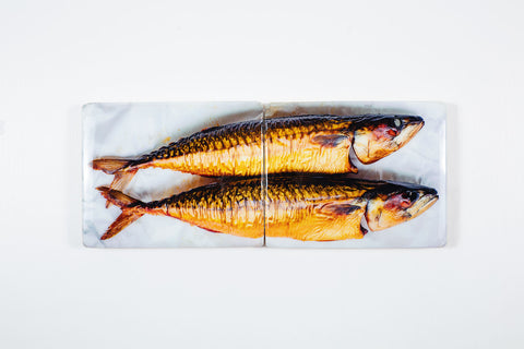 Smoked mackerels (48cm x 20cm)