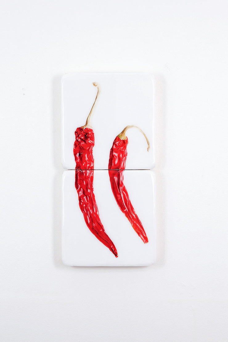 Two dried chili peppers *2 (20cm x 40cm)